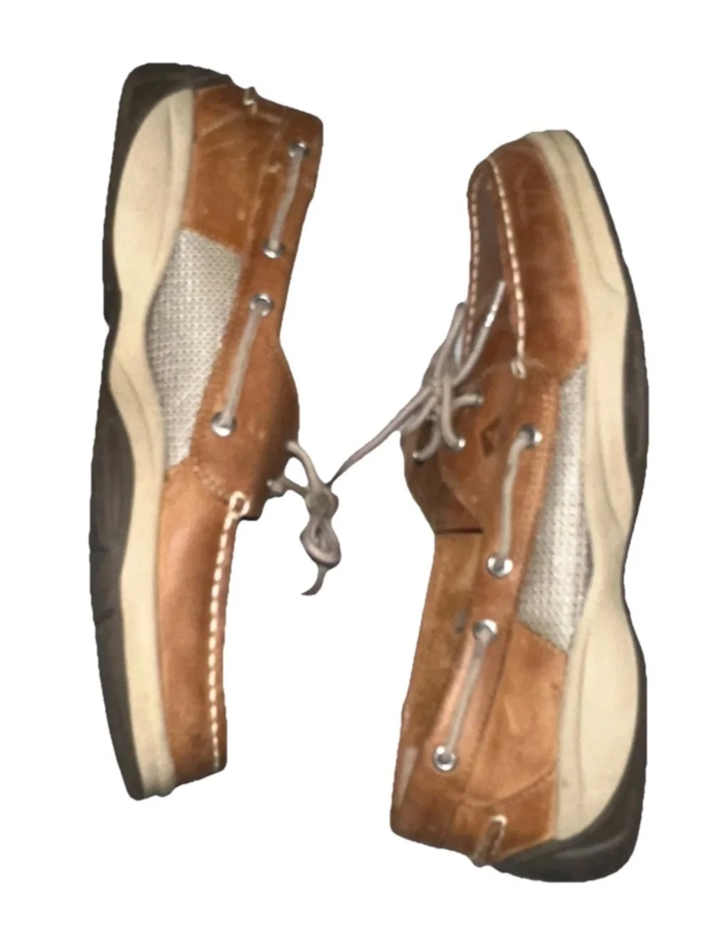 Sperry Top-Sider Surveyor Two Eyed Leather Boat Shoes Men's Sz 12 Classic Preppy
